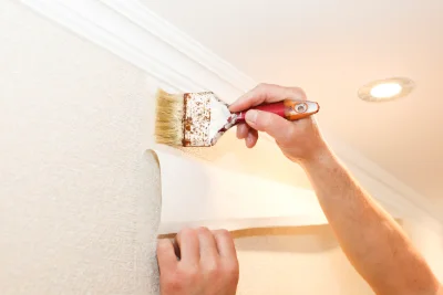 Pose de papier peint à Luri — revêtements muraux et toiles de verre